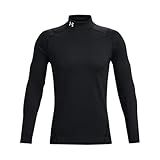 Under Armour Men's ColdGear Armour Fitted Mock, Black (001)/White, X-Large