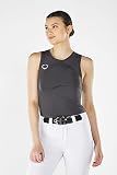 EvoShield Women's Racerback Chest Guard Sleeveless Shirt - Grey, Small