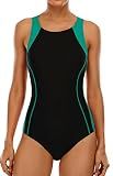 CharmLeaks Chlorine Resistant Swimsuit for Women XL Green