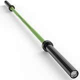 HANDBODE 7ft Olympic Barbell 45lb (20kg) - 1000lb High-Capacity Weight Bar for Deadlift/Powerlifting/Squat, Bench Press Bar for Strength Training Home Gym Workout, Green