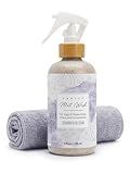 Studio TOV Organic Yoga Mat Cleaner Spray | 8oz Summer Bloom with Microfiber Cloth | Made in the USA | Safely and Effectively Cleans All Mats and Pilates + Yoga Accessories