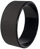 Fitvids Yoga Wheel for Stretching - Spine Stretching & Flexibility Enhancer with Non-Slip Surface, Full-Body Workout Equipment for Improved Mobility, Black