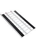 GarveeTech Snowmobile Loading Ramp, 1500Lbs Aluminum Tri-Fold Ramps with Ski Guides for Snowmobile, 85" x 54" Foldable Ramp with Straps for ATV, UTV, Lawn Tractor, Motorcycle, Truck & Trailer