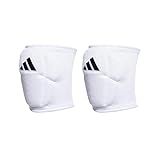 adidas Unisex-Adult 5-Inch Volleyball Kneepads, White/Black, Small