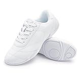 Stelle Cheer Shoes Women White Cheerleading Shoes Youth Cheer Dance Sneakers Lightweight Athletic Training Tennis Shoes（White,10MW）