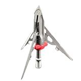 G5 Outdoors G5 Megameat 100 Grain Crossbow Broadhead 3 Pk, Stainless Steel, Model Number: MM102