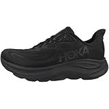 Hoka Men's Clifton 10 Sneaker, Black/Black, 9.5