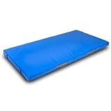 Foamma Gymnastics Mat, 4" x 4 ft x 8 ft, Blue, High-Density Landing Mat with Waterproof Cover, Ideal for Wrestling, Tumbling, Kids & Adults – Gymnastics Equipment for Indoor & Outdoor Use