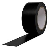 ProTapes Pro 50 Premium Vinyl Safety Marking and Dance Floor Splicing Tape, 6 mils Thick, 36 yds Length x 2" Width, Black (Pack of 1)