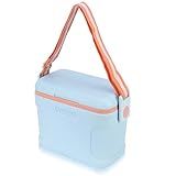 Pinnacle 8.5Qt Mini Cooler – 14 x 7.6 x 10.6In Ice Box with Smart Divider, Locking Lid, Adjustable Shoulder Strap – Insulated Picnic Basket Beach Cooler Bag – 36- Hour Ice Retention – Stylish Colors