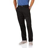 Amazon Essentials Men's Classic-Fit Moisture-Wicking Stretch Golf Pants with Active Waistband, Black, 40W x 30L