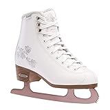 Rollerblade Bladerunner Ice Diva Women's Adult Figure Skates, White and Rose Gold, Ice Skates