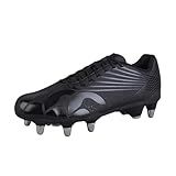 Canterbury Mens Stampede Team 2025 Soft Ground Rugby Boots (12) (Black/Silver)