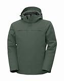 Pioneer Camp Men’s 3-in-1 Winter Coat Waterproof Snow Ski Shell Jacket Hooded with Detachable Puffer Lining