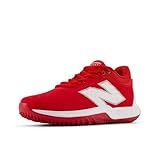 New Balance Women's FuelCell Fuse V4 Turf Trainer Softball Shoe, Team Red/Optic White, 9