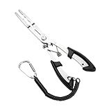 CICIYOO 420 Stainless Steel Fishing Pliers, Multi-functional Fishing Tools Hook Remover Line Cutter Pliers, Lockable Handy Fishing Gear for Saltwater Freshwater, Gifts for Men