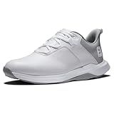 FootJoy Men's Prolite Previous Season Style Golf Shoe, White/Light Grey/Grey, 9.5 Wide
