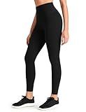 HeyNuts Workout Pro Athletic High Waisted Yoga Leggings for Women, Buttery Soft Workout Pants Compression 7/8 Leggings with Inner Pockets Black_25'' M(8/10)
