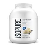 Isopure Zero Carb 100% Pure Whey Isolate Protein Powder, Lactose Free, Gluten Free, With Vitamins, Creamy Vanilla, 25g Protein Per Serving, 4.5 Lbs, 66 Servings (Packaging May Vary)