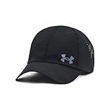 Under Armour Men's Iso-Chill Launch Run Adjustable Hat, (001) Black/Black/Reflective, One Size Fits Most