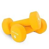 Yes4All Exercise amp Fitness pound Dumbbell Neoprene 8lbs Orange Pair, D-Light Orange-8lbs (pair), 8 lbs Pair US