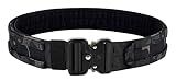 KRYDEX Quick Release Rigger MOLLE Belt 1.75 Inch Inner & Outer Tactical Heavy Duty Belt (MCBK, Medium)