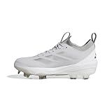 adidas Men's Adizero Impact 2.0 TPU Baseball, Team Light Grey/White/Silver Metallic, 11