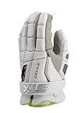STX Cell VI Lacrosse Gloves, Pair, White, Medium