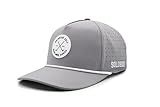 Golf Hat for Men - Golf Snapback - Fun Hat for Golfing - Rope Golf Hat for Men and Women - Make More Birdies (US, Alpha, Medium, Large, Grey)