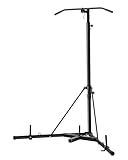 VEVOR 2 in 1 Punching Bag Stand, Steel Heavy Duty Workout Equipment, Adjustable Height Boxing Punching Bag Stand with Pull Up Bar, Freestanding Sandbag Rack, Holds Up to 140 lbs, for Home Gym Fitness