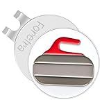 Foretra Golf Ball Marker | Curling Stone Magnetic Ball Marker Hat Clip | Disc Balls Markers Tool Golfer Gifts Funny Accessories for Men Women