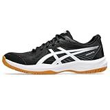 ASICS Men's Upcourt 6 Volleyball Shoes, 9, Black/White