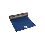 Dollamur 5'x10'x1-3/8" Gymnastics Mat, Blue, Carpeted Mat for Tumbling and Cheerleading, FLEXI-Roll®
