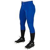 Champro Tournament Traditional Low-Rise Softball Pants, Girls' Large, Royal