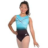 GK Glitz & Glam Gymnastics Leotard - Child Large,blue