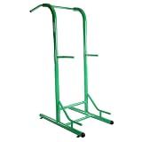 Stamina Pull Up Bar Tower & Dip Station, Free Standing Home Gym, Green