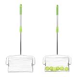 AOXEQUIP Tennis Ball Picker, Retractable Metal Tennis Ball Retriever, Roller Ball Picker, Suitable for Tennis, Pickleball, Golf