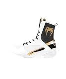 Venum Elite Boxing Shoes - White/Black-Gold
