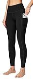 Ewedoos Women's Yoga Pants with Pockets Leggings for Women Tummy Control Workout Leggings for Women Compression Leggings Black