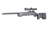 Aluminum M62 Airsoft Sniper Rifle with Metal Magnified Scope – Bolt Action Spring-Powered Airsoft Gun for Extreme Power & Accurate Long-Range Sniping