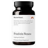 Momentous Rhodiola Rosea Supplement - Adaptogen Supplement for Cognition, Fatigue, & Stress Support - Rhodiola Rosea Root Extract - NSF Certified for Sport - GMO- & Gluten-Free - Vegan - 60 Servings