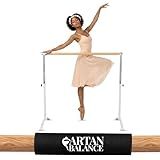 Ballet Barre Portable for Home or Studio, Freestanding Adjustable Bar for Stretch, Balance, Pilates, Dance or Active Workouts, Single or Double Bar, Kids and Adults