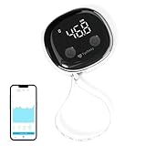 Tychesy Smart Body Tape Measure, Bluetooth Digital Body Measuring Tape with APP for Body Measurement Device, Clear LED Display, USB-C Rechargeable