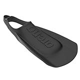 Arena Unisex Adult Comfortable Lightweight Swim Training Fins for Men and Women Silicone Short Blade Flippers Open Heel Design, Black, 7.5-9