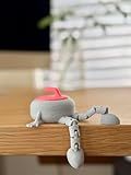 Curling Buddy - 3D Printed Articulated Curling Stone Figurine (Pink)