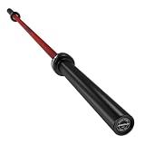 Mikolo 7ft Olympic Barbell, Barbell for Weightlifting and Powerlifting 45lb, Olympic Bar for 1500lbs Capacity, Weight Bar Fit 2” Standard Weights (Calssic Red)