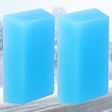 HZCGJMY 2 Pcs Ski and Snowboard Wax Blocks Blue Ski Wax Blend Snowboard Wax for Protecting Ski Baseplate Daily Maintenance and Higher Skiing Speed