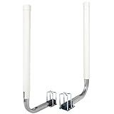 Yorovent Boat Trailer Guides 40”/48” Height Adjustable, Rustproof Galvanized Steel Boat Trailer Guides Poles Kits with PVC Pipes,for Ski Boat, Fishing Boat, Sailboat Trailer (White)
