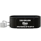 The Pod Company Long Pod Cold Plunge – 126-Gallon Extra-Large Inflatable Ice Bath Tub for Cold Water Therapy – Full-Body Stretch Design, Insulated & Water Chiller Compatible
