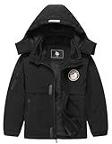 CICVSOC Girl's Ski Jacket Winter Outdoor Warm Snow Coat Kid's Snowboarding Windproof Jacket with Hood